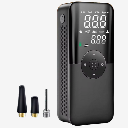 Portable Car Tyre Inflator – Cordless Air Compressor & Digital Tyre Pump
